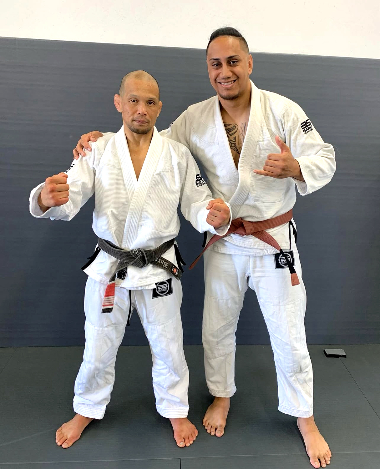 Baret Yoshida and Zac Shepard. Baret Submissions and Premier Fight and Fitness